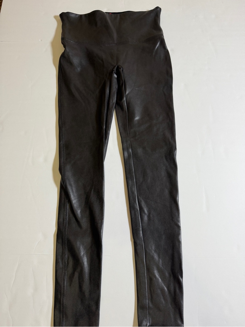 SPANX Women’s High-Waist Faux Leather Leggings - Black - Picture 4 of 5